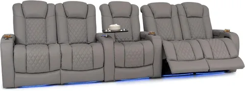 Vista 75 de Seatcraft Virtuoso 365 - Asiento de cine en casa (3 unidades), color ébano