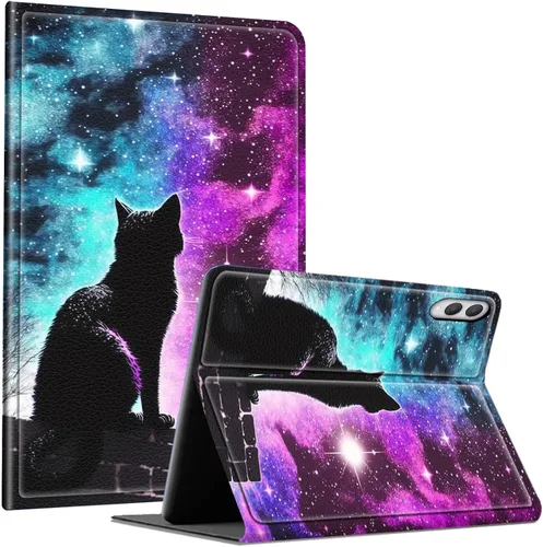 Vista 145 de Slim Case for Samsung Galaxy Tab S10 Lite / S10 FE / S9 FE 10.9" & Galaxy Tab S9 11", Multi-Angle Stand PU Leather Smart Folio Cover with Soft TPU