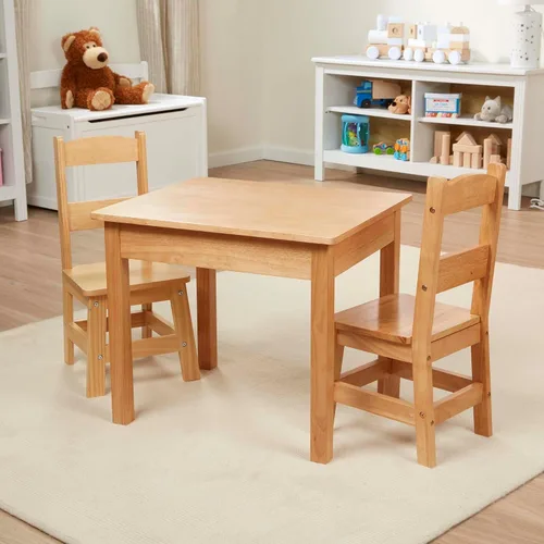 Vista 7 de Mesa y sillas de madera Melissa & Doug, talla única , Natural