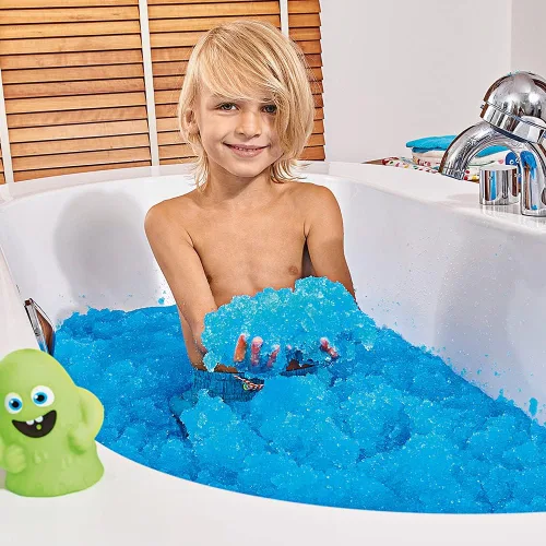 Vista 2 de 3 x Paquete de Gelli Baff de Zimpli Kids, Azul, Rojo y Verde, ¡Convierte el agua en sustancia colorida! Juguete sensorial y de baño para niños