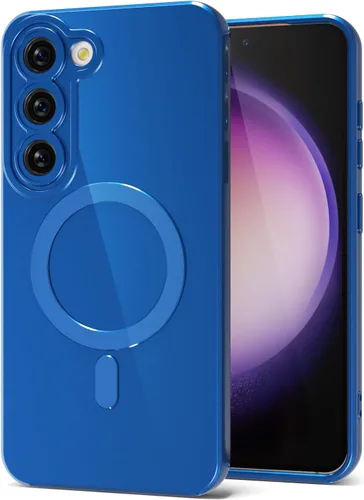 Vista 110 de Svanove Funda magnética de silicona para Samsung Galaxy S22, compatible con Magsafe, bonita funda para mujer, goma de gelatina brillante delgada