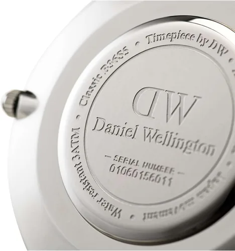 Vista 5 de Daniel Wellington Reloj Clásico Tela Oro Rosa (Poliéster)