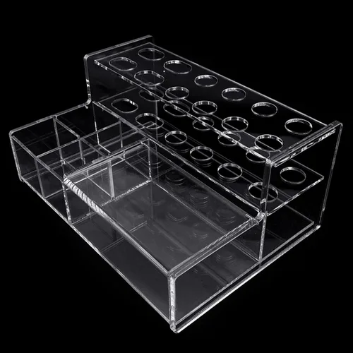 Vista 4 de Soporte de colocación de resina compuesta acrílica Soporte Aplicador de jeringas Dispensador de vinculación Caja de almacenamiento Herramienta
