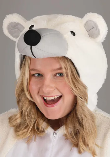 Vista 2 de Disfraz Onesie de Oso Polar Talla Plus para Adultos Multicolor