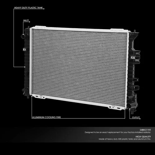Vista 2 de DNA Motoring OEM-RA-2762 2762 Radiador de enfriamiento de aluminio estilo de fábrica compatible con 05-09 Escape / 08-10 Tribute / 06-08 Mariner