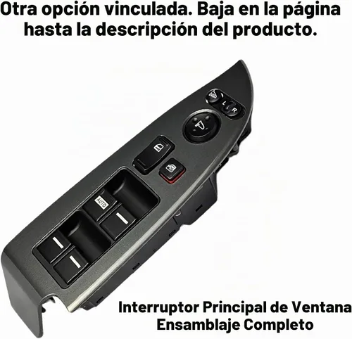Vista 2 de SWITCHDOCTOR Interruptor maestro de ventana para Honda Odyssey 2005-2010 (Van, 35750-SHJ-305)