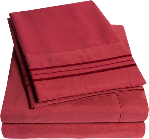 Vista 24 de 1500 Supreme Collection Juego de Sábanas de Bolsillo Extra Profundo - Sábanas de Cama Suaves de Lujo, Sin Arrugas, Ropa de Cama, Más de 40
