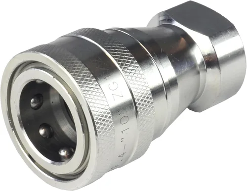Vista 4 de HFS (R) 1/2" hembra NPT acoplador de desconexión rápida conjunto hidráulico 304 acero inoxidable