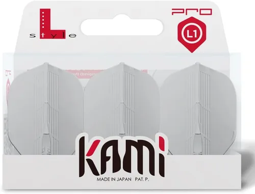 Vista 7 de L-style L1 Standard PRO KAMI Molded Dart Flights – Champagne Ring Compatible – for Soft Tip & Steel Tip Darts Negro