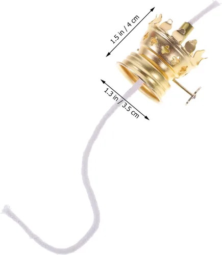 Vista 3 de Uonlytech Cabeza de lámpara DIY Base de lámpara de queroseno Soporte de lámpara de luz de aceite Soporte de lámpara de aceite Soporte de lámpara