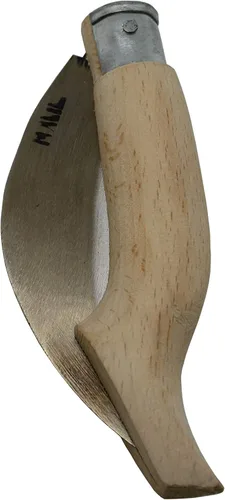 Vista 2 de Hoz de jardín plegable de 12 pulgadas - Herramienta manual para desbrozadora manual de hierba con acero dentado para mantenimiento de césped y jardín