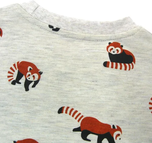 Vista 6 de Sudaderas para niños pequeños con estampado de cuello redondo y manga larga de algodón