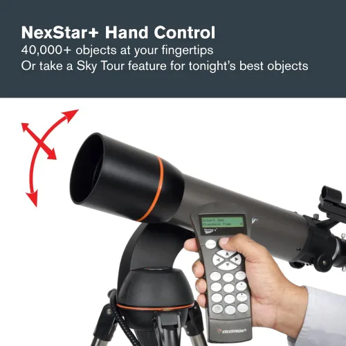Vista 6 de Celestron - NexStar 102SLT Telescopio Computarizado - Compacto y Portátil - Diseño Óptico de Refractores - Tecnología SkyAlign - Control de Mano