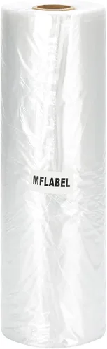 Vista 5 de MFLABEL 12" x 20" 0.5 mil Bolsa de plástico transparente en rollo (1 rollo - 350 bolsas) (4 rollos)