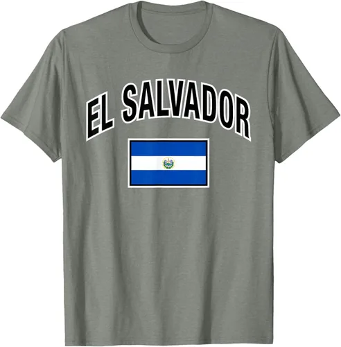 Vista 23 de Camiseta salvadoreña Orgullosa Bandera de El Salvador, Negro