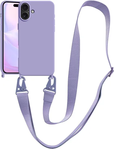Vista 39 de Funda compatible con iPhone 8 Plus, iPhone 7 Plus/6 Plus/6S Plus con cordón, funda cruzada para iPhone con correa ajustable de silicona para iPhone
