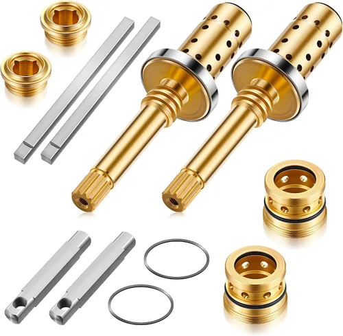 Vista 8 de Enhon Kit de reconstrucción de válvula de repuesto para REB-VALVE, compatible con válvula Temptrol Symmons, conjunto de husillo TA-10, asientos