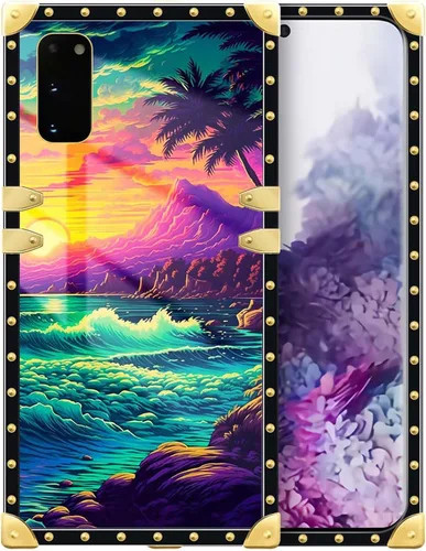 Vista 28 de Funda compatible con Samsung Galaxy S10 4G, TPU suave de lujo y parte trasera de policarbonato duro para niñas y mujeres, funda protectora a prueba