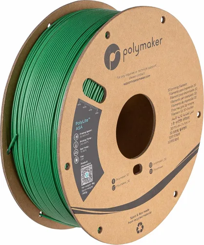 Vista 12 de Polymaker Filamento ASA de 0.07 in, negro, 2.2 lbs, resistente a los rayos 4.370 – 0.07 in negro (código hexagonal: #17161a)