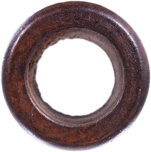 Vista 2 de Paracord Planet Paquete de 5 cuentas cilíndricas de madera oscura de 1 1/8 pulgadas
