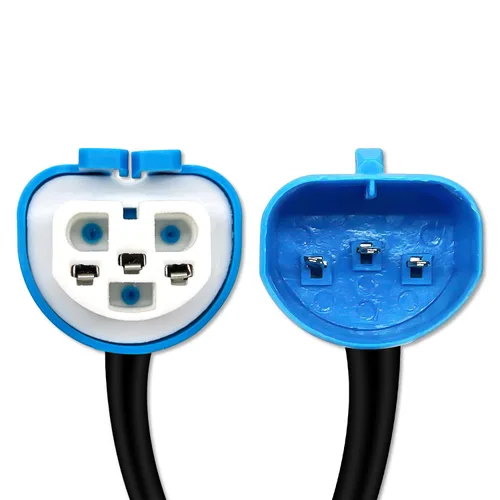 Vista 3 de DAMA 9004 a 9007 Adaptador de enchufe de bombilla Conector de extensión de arnés de cables para bombillas LED y halógenas Coleta de cerámica