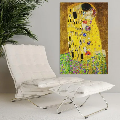Vista 4 de LEES TOSS Gustav Klimt The Kiss - Póster decorativo para pared, decoración de habitación, estética, sala de estar, sin marco: 24 x 36 pulgadas