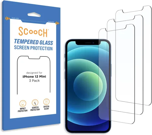 Vista 10 de Scooch® Paquete de 3 protectores de pantalla para iPhone SE (3ª generación 2022 y 2ª generación 2020), vidrio templado 9H de alta calidad