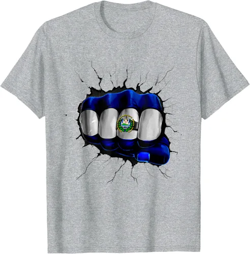 Vista 8 de Camiseta Salvadoreña Bandera de El Salvador