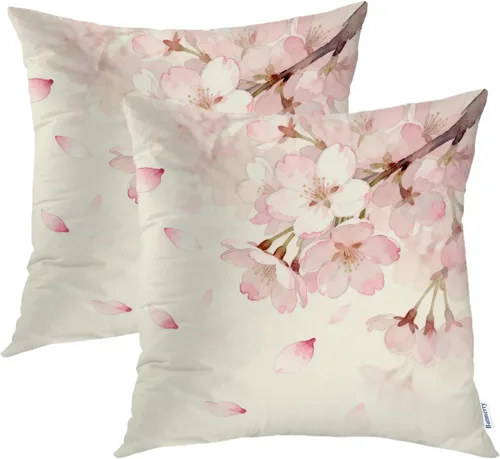 Vista 39 de Batmerry Fundas de almohada decorativas con estampado digital de hojas verdes y gatos negros con estampado digital para sofá, cama, cremallera