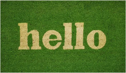 Vista 8 de Calloway Mills 100211729BNB Block Hello Felpudo de 17 x 29 pulgadas, negro/natural