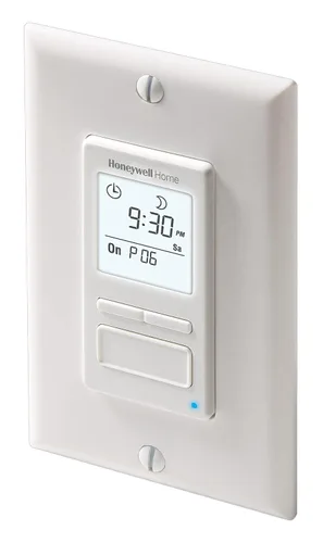 Vista 3 de Interruptor programable de la hora solar de 7 días para luces y motores Econoswitch RPLS740B de Honeywell, RPLS740B1008/U