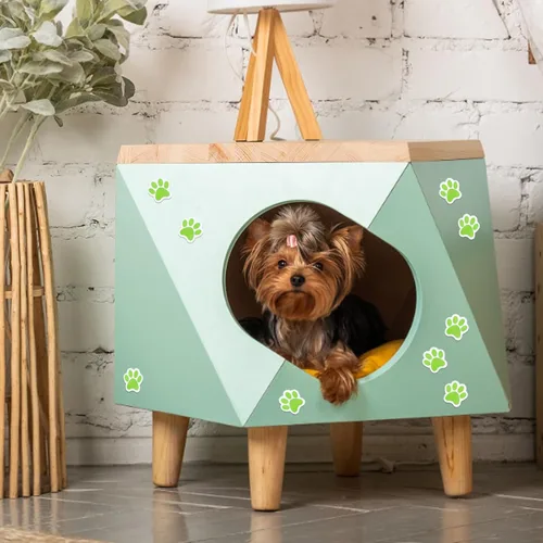 Vista 26 de 500 calcomanías coloridas con estampado de patas, calcomanías autoadhesivas de pata de perro de 1 pulgada 6 Colors for Kids Crafts, Student