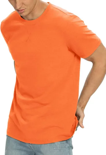 Vista 8 de NITAGUT Camiseta clásica de algodón para hombre con cuello redondo