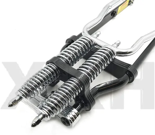 Vista 8 de SMT- Springer Front End -4" Bajo Negro Compatible con H-D Sportster bobber chopper [B07M95VTTF]