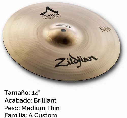 Vista 2 de Zildjian 14 pulgadas A Custom Mastersound Hi-hat Top Platillo