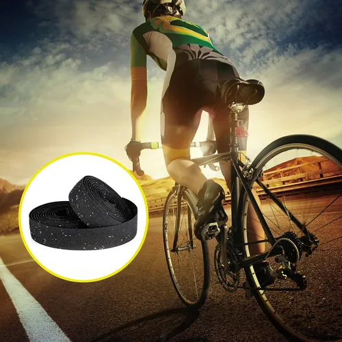Vista 7 de LSSH - Cintas para manillar de bicicleta, cinta de manillar de bicicleta de corcho, cinta de barra de bicicleta, envolturas de mango de ciclismo