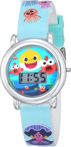 Vista 2 de Baby Shark BBS40000AZ - Reloj de cuarzo para niños con correa de plástico, color azul, 18