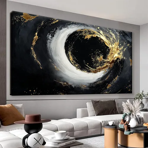Vista 15 de Tsomzxng Arte Moderno de Lienzo para Decoración de Pared Impresiones de Pinturas Paisaje Dorado del Árbol de la Vida Impresiones de Pintura