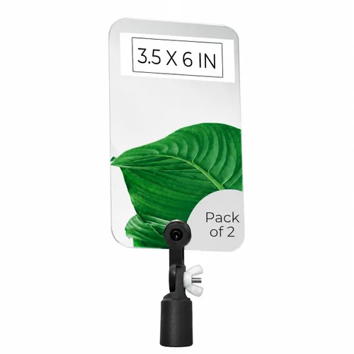 Vista 10 de Espejo de inspección Flex Vue con adaptador roscado, 3.5 pulgadas x 6 pulgadas