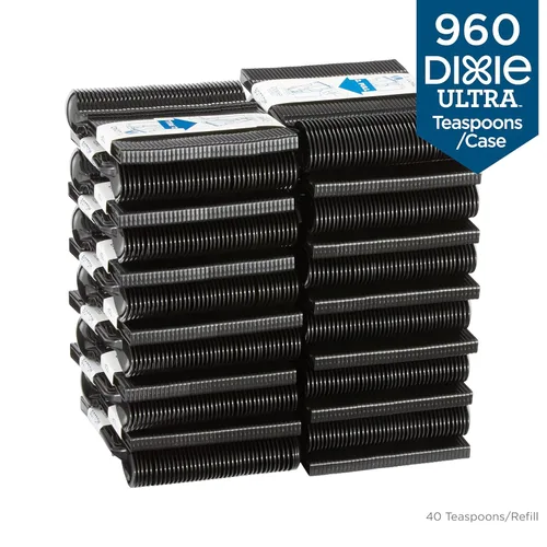 Vista 3 de SmartStock - Cuchara – 40 cucharaditas – Desechable – Negro – 24 / Caja – 1 unidad
