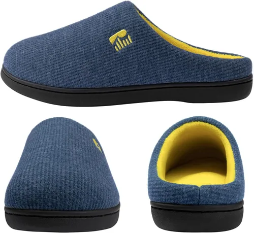 Vista 3 de Pantuflas RockDove para hombre de espuma viscoelástica, dos tonos
