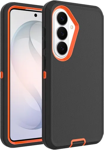 Vista 25 de Funda WOGROO para Galaxy Note 8, funda protectora resistente a caídas y golpes de grado pesado y resistente para Samsung Galaxy Note 8, Negro+Naranja
