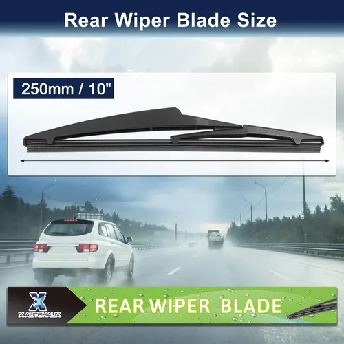 Vista 2 de Escobilla para limpiaparabrisas X AUTOHAUX para vidrio trasero de 10 in para Toyota RAV4 2015 - 2017