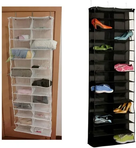 Vista 3 de 2 unidades de 26 zapateros para puerta, zapatero colgante para zapatos, organizador de zapatos para puerta, organizador de zapatos para armario
