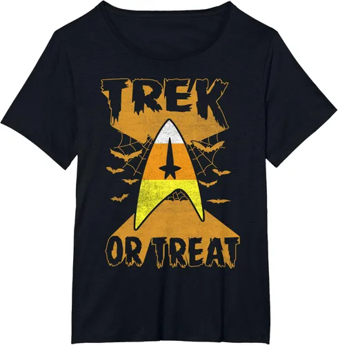 Vista 11 de Star Trek Candy Corn Trek Or Treat - Camiseta de Halloween, Negro, S