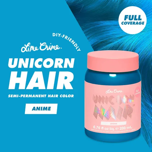 Vista 2 de Lime Crime Tinte para el cabello de cobertura completa de unicornio, anime
