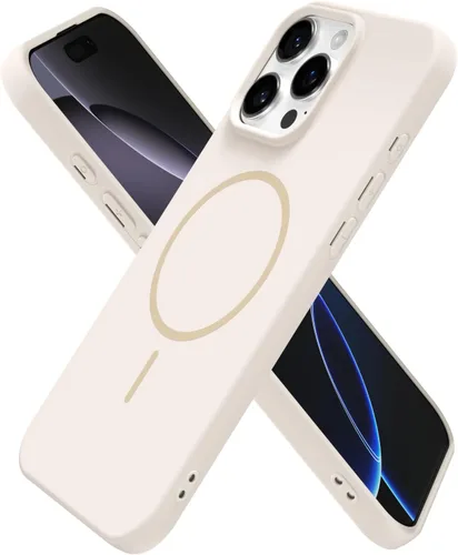 Vista 103 de Oakxco Funda de Silicona Mag Safe para iPhone 12 Pro Max, Funda Magnética Delgada y Fina Compatible con Carga Inalámbrica MagSafe, Bonita Funda