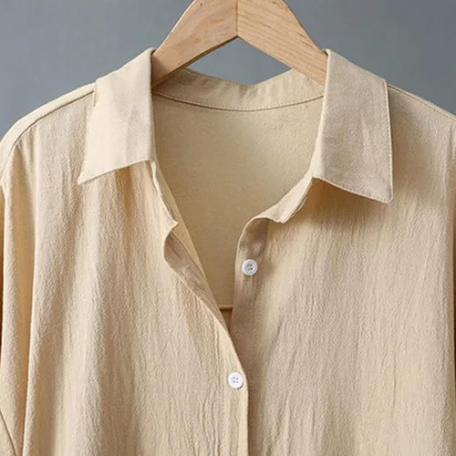 Vista 59 de Long Sleeve Shirts for Women Spring Summer Dressy Casual Button Down Plus Size Tops Office Work Blouses