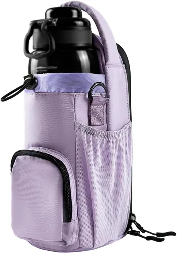Vista 7 de Bolsa magnética de gimnasio para hombres y mujeres, soporte magnético para botella de agua para gimnasio, bolsa de gimnasio pequeña, regalos de Negro