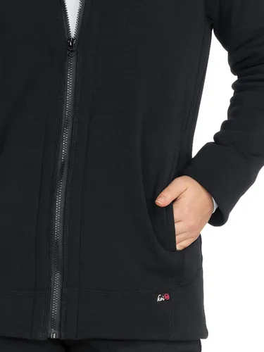 Vista 3 de KOI Lite Performance Stretch 2-Pocket Zip Front Wellness Scrub Chaqueta para mujer